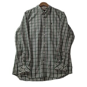 Timberland Earthkeepers XL Plaid Button-Down Shirt Men's Cotton 2012 Long Sleeve